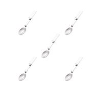 BHFZIAP 5 set Stainless Steel Folable Spork Spoon Fork Travel Camping Utensil Cutlery A