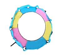 BHFZIAP Trampoline Spring Cover Tear Resistant Thick Round Frame Pad Water Resistant 1.5m, Yellow Blue Pink