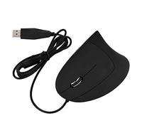 BHGAFD Left Hand Wired Vertical Mouse, Ergonomic Gaming Mouse with Optical Tracking Technology, USB Wired Vertical Ergonomic Mouse for Office Work and Gaming, Comfortable Little Finger an