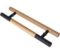 BHGFYXBS Door Pull Heavy Duty Door Handle Set Sliding Barn Door Handle Pull Push Glass Door Handle Grab Bar With Solid Wood &Back To Back Install/Silver A/120Cm/47In,Black B-60Cm/,Black B-60Cm/24Inch