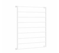 BHGFYXBS Pull-Out Trouser Rack, Removable Expandable Wardrobe Storage, Drawer-Style Hanger Rod, Wall Mounted Tie & Scarf Display Rack,White-L80*H120cm