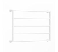BHGFYXBS Pull-Out Trouser Rack, Removable Expandable Wardrobe Storage, Drawer-Style Hanger Rod, Wall Mounted Tie & Scarf Display Rack,White-L80*H60cm
