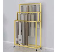 BHGFYXBS Pull-Out Trouser Rack Removable Wardrobe Storage Expandable Space Saving Drawer-Style Hanger Rod Free-Standing Scarf Display Rack Vertical Clothing Hanger,Gold-150x30x150cm