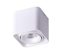 BHGFYXBS Recessed Square Ceiling Led Spotlight, 7W Surface Mounted Downlight, Adjustable Spot, Surface Mount, Ceiling Light For Living Room, Hallway, Corridor Ted,White-6000K