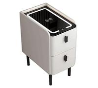 BHGFYXBS Smart Nightstand W/Wireless Charging 3 Color Light Bedside Table W/2 Drawer Bedside Cabinet For Bedroom End Table,Gray1-30 * 40 * 50Cm,White-35 * 40 * 50Cm,White-35 * 40 * 50cm
