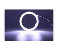 BHGMGEBLV Angel Eye Kit 2PC 12-24V COB Led Halo Ring Angel Eyes For Car Motorcycle Circular Light 70mm 80mm 90mm Daytime Running Headlight Buld Halo Ring Kits(70mm,White)