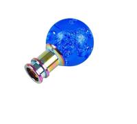 BHGMGEBLV Car Gear Shift Knob for Car Manual Shift Knob Acrylic Gear Shifter Head Stick Crystal Transparent Bubble Pink Blue Clear Car Grip Head Lever(Deep Blue)