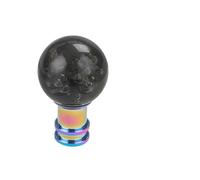 BHGMGEBLV Car Gear Shift Knob for Car Manual Shift Knob Acrylic Gear Shifter Head Stick Crystal Transparent Bubble Pink Blue Clear Car Grip Head Lever(Black)