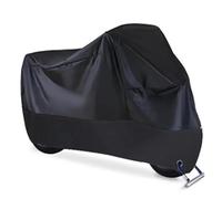 BHGMGEBLV Motorbike Saddle Bags for Piaggio for MP3 for 500 Motorcycle Cover Waterproof All Season Dustproof UV Protective Outdoor Indoor Motorbike Rear Seat Carry Pouch(Black,4XL)