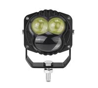 BHGMGEBLV Motorcycle LED Fog Lights 3inch Square Motorcycle Headlight 12V-24V LED Light Pods Front Bumper Head Work Lamp For Dirt Bike ATV Water Proof(1pc White Headlight)