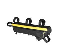 BHGMGEBLV Motorcycle Luggage Bags Bike Frame Bag Water-Resistant Bicycle Triangular Crossbeam for MTB&Road Gravel with Lengths Over 17 in Motorbike Saddle Bag(Yellow-2.4L)