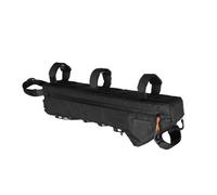 BHGMGEBLV Motorcycle Luggage Bags Bike Frame Bag Water-Resistant Bicycle Triangular Crossbeam for MTB&Road Gravel with Lengths Over 17 in Motorbike Saddle Bag(Black-2.4L)