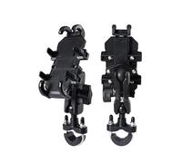 BHGMGEBLV Motorcycle Phone Mount Motorcycle Bike Phone Holder W/Shock Absorbe Handlebar Fork Stem Mount GPS Clip For 4.7-7.1 Inch Shockproof Mobile Stand Bike Phone Holder(Handlebar)