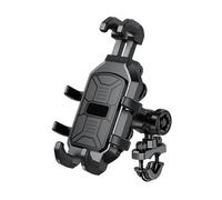 BHGMGEBLV Motorcycle Phone Mount Motorcycle Phone Holder With Vibration Dampener Motorbike Bike Anti-Theft Secure Lock Mobile Support Navigation Bracket Bike Phone Holder(Handlebar install)