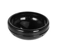 BHGMGEBLV Universal Motorcycle Headlight 7-Inch Retro Bucket Modified Round Headlamp Base Shell Housing Mount Cover Gloss Black LED Motorcycle Headlamp