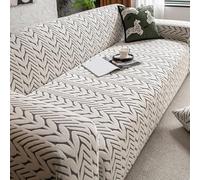 BHGRTSQ Jacquard Sofa Covers Stretch 1 2 3 4 5 Seater All-Inclusive Couch Covers High Stretch Sofa Cover Thick Soft Sofa Protector Machine Washable Non Slip Sofa Slipcovers(Size:4 Seater,Color:F)