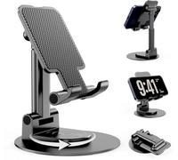 BHHB Mobile Phone Stand, Foldable & Adjustable, Compatible with 4-13 Inch Smartphones & Tablets, Black