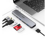 BHHB M81 USB C Hub, Adapter for MacBook Pro Air 8-in-2 for MacBook Accessories with 4K HDMI, PD 100W 40Gbps Thunderbolt, USB-C, USB 3.0, USB 2.0, SD and TF Card Slot for M3 M2 M1 2024 2023 2022 2021