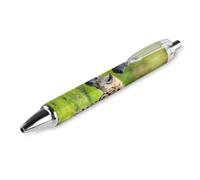 BHHJKK Africa Two Spotted Hyenas Ballpoint Pen Retractable Ball Pen Work Pen Rolling Ball Pens for Office School Supplies,4 PCS