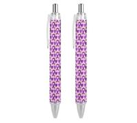 BHHJKK Alzheimer’sAwareness Month Retractable Ballpoint Pen Writing Ballpoint Black Ink Ball Pens Gifts for Students Office Stationery Supplies