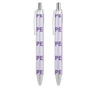 BHHJKK Alzheimer’sAwareness Month Retractable Ballpoint Pen Writing Ballpoint Black Ink Ball Pens Gifts for Students Office Stationery Supplies