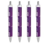 BHHJKK Alzheimer’sAwareness Month Retractable Ballpoint Pen Writing Ballpoint Black Ink Ball Pens Gifts for Students Office Stationery Supplies