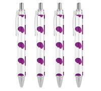 BHHJKK Alzheimer’sAwareness Month Retractable Ballpoint Pen Writing Ballpoint Black Ink Ball Pens Gifts for Students Office Stationery Supplies