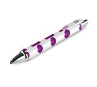 BHHJKK Alzheimer’sAwareness Month Retractable Ballpoint Pen Writing Ballpoint Black Ink Ball Pens Gifts for Students Office Stationery Supplies