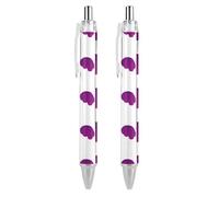 BHHJKK Alzheimer’sAwareness Month Retractable Ballpoint Pen Writing Ballpoint Black Ink Ball Pens Gifts for Students Office Stationery Supplies