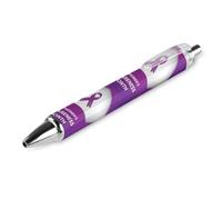 BHHJKK Alzheimer’sAwareness Month Retractable Ballpoint Pen Writing Ballpoint Black Ink Ball Pens Gifts for Students Office Stationery Supplies