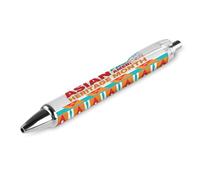 BHHJKK Asian American And Pacific Islander Heritage Month Ballpoint Pens Fine Point (0.5mm) Retractable Smooth Writing Pens Black Ink Gel Pens 2 PCS