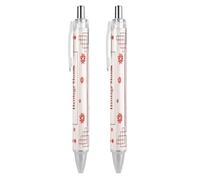 BHHJKK Asian American And Pacific Islander Heritage Month Ballpoint Pens Fine Point (0.5mm) Retractable Smooth Writing Pens Black Ink Gel Pens 1 PCS