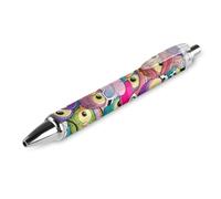BHHJKK Ballpoint Pens 0.5 mm, Day Of The Dead Sugar Skull Removable Refillable Ball Point Pen, Comfortable Smooth Writing Pens for Home Office, Black Ink, 1 Pcs