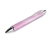 BHHJKK Black Pens Ballpoint Pen Ball Point Pen Smooth Writing Gel Pens Retractable 0.5 Fine Point for School Office Pink Marble Pattern 1 PCS