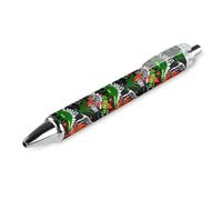BHHJKK Black Pens Ballpoint Pen Ball Point Pen Smooth Writing Gel Pens Retractable 0.5 Fine Point for School Office Dinosaur Pattern 4 PCS