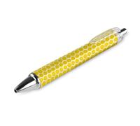 BHHJKK Black Pens Ballpoint Pen Ball Point Pen Smooth Writing Gel Pens Retractable 0.5 Fine Point for School Office Honey Honeycomb Pattern 4 PCS
