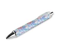 BHHJKK Black Pens Ballpoint Pen Ball Point Pen Smooth Writing Gel Pens Retractable 0.5 Fine Point for School Office Watercolor Corals Pattern 1 PCS