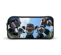 BHHJKK Cows Taste The Summer Pencil Case Funny Pencil Bag High Capacity Storage Pouch Portable Pen Organizer