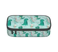 BHHJKK Cute Cartoon Dinosaur Pencil Case Large Capacity Pencil Box Pouch Cute Stationary for Women Men Adult