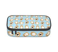 BHHJKK Cute Cartoon Guinea Pig Pattern Pencil Case Big Capacity Pencil Pouch Makeup Bag Office Supplies Stationery Pencil Box with Zipper