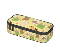 BHHJKK Cute Cartoon Guinea Pig Pattern Pencil Case Pen Pouch Stationary Bag Cosmetics Bags Desk Stationery Organizer Box Holder for Office Women Men