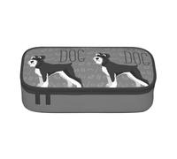 BHHJKK Cute Dog of Schnauzer Animal Pattern Pencil Case Big Capacity Pencil Pouch Makeup Bag Office Supplies Stationery Pencil Box with Zipper