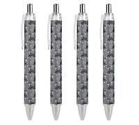 BHHJKK Cute Dog Of Schnauzer Animal Pattern Retractable Ballpoint Pen Portable Black Ink Ball Pen Work Pens for Office Stationery Supplies Gifts
