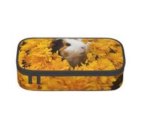 BHHJKK Cute Guinea Pig Pattern Pencil Case Big Capacity Pencil Pouch Makeup Bag Office Supplies Stationery Pencil Box with Zipper