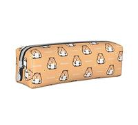 BHHJKK Cute Guinea Pigs Animals Pattern Pencil Case Holder Pouch with Zipper Leather Pen Pencil Bags Box Organizer Cosmetic Makeup Bag Storage Bag