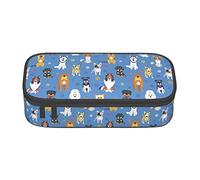 BHHJKK Cute Labrador Dog Pattern Pencil Case Large Capacity Pencil Box Pouch Cute Stationary for Women Men Adult