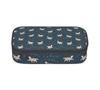 BHHJKK Cute Labrador Dog Pencil Case Big Capacity Pencil Pouch Makeup Bag Office Supplies Stationery Pencil Box with Zipper