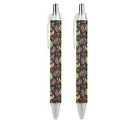 BHHJKK Cute Sloth Ballpoint Pens Fine Point (0.5mm) Retractable Smooth Writing Pens Black Ink Gel Pens 2 PCS