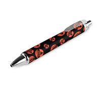 BHHJKK D C Black Retractable Ballpoint Pen 0.5mm Fine Point Work Pen Quick Dry Smooth Write Pens 1 PCS