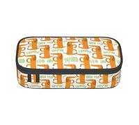 BHHJKK Dachshund Dog Pattern Pencil Case Large Capacity Pencil Box Pouch Cute Stationary for Women Men Adult
